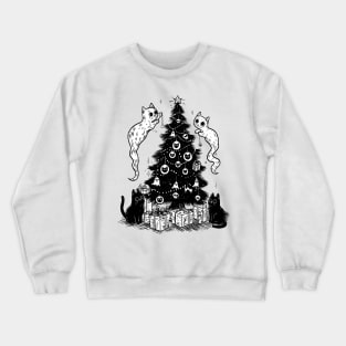 Decorating the Spooky Tree Crewneck Sweatshirt